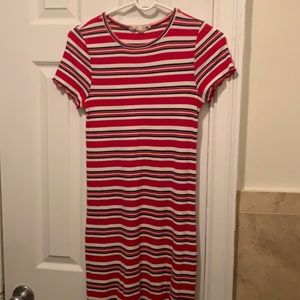 long striped bodycon dress